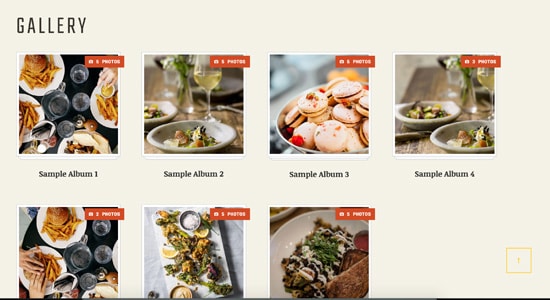 Creative Gallery page