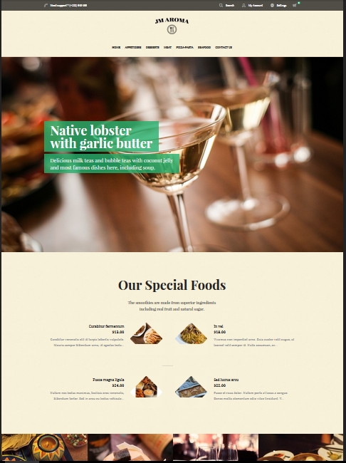 Magento Restaurant
